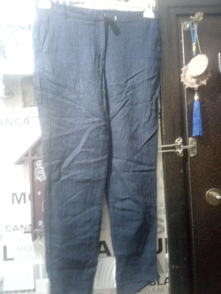 Kadın Lacivert Bol Kesim Denim Pantolon - Görsel 2