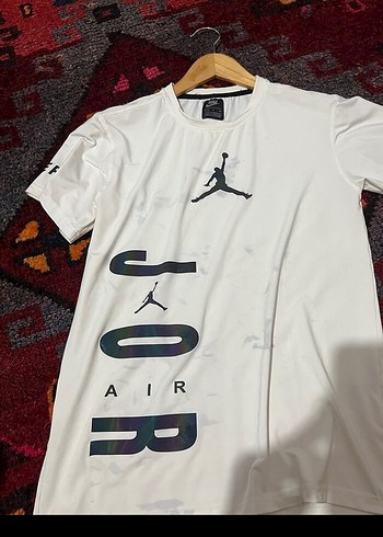 Beyaz Jordan Baskılı Erkek Tişört - Görsel 3