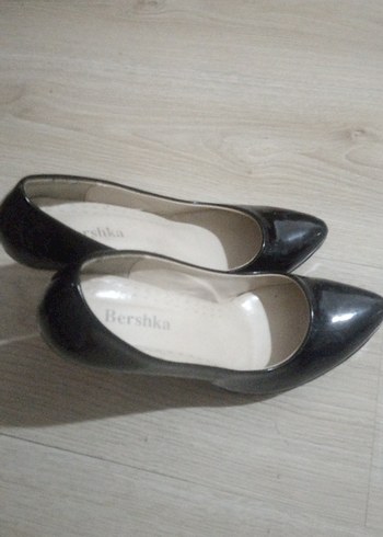 Siyah Rugan Stiletto Kadın Topuklu Ayakkabı - Görsel 4