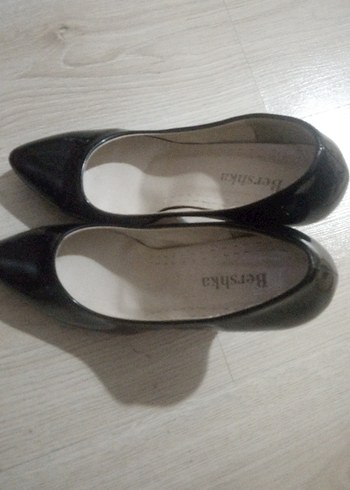 Siyah Rugan Stiletto Kadın Topuklu Ayakkabı - Görsel 2