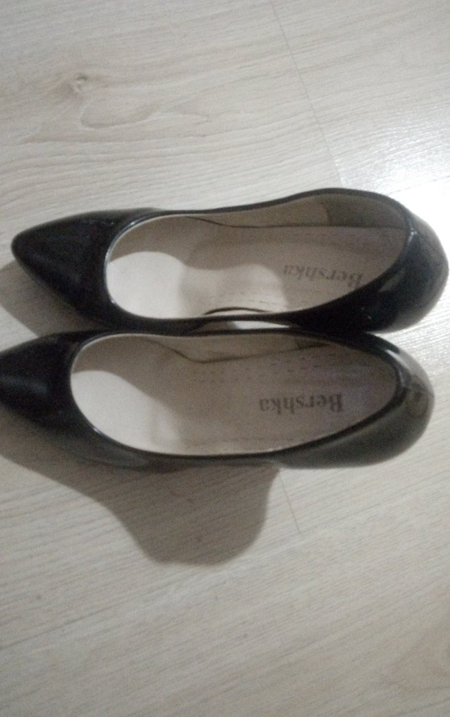 Siyah Rugan Stiletto Kadın Topuklu Ayakkabı - Görsel 2