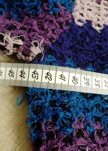 Renkli Bohem Örgü Elbise - Görsel 5