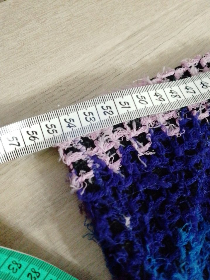 Renkli Bohem Örgü Elbise - Görsel 4