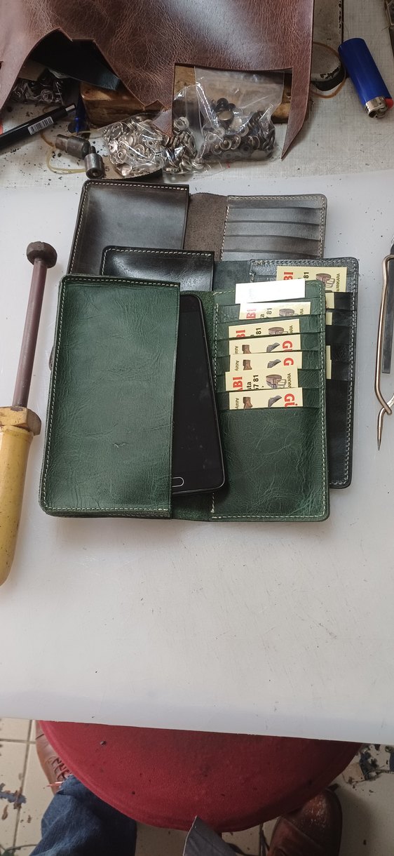 Yeşil Deri Erkek Cüzdanı - Görsel 2
