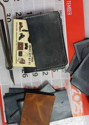 Kahverengi ve Gri Vintage Erkek Cüzdanı - Görsel 3