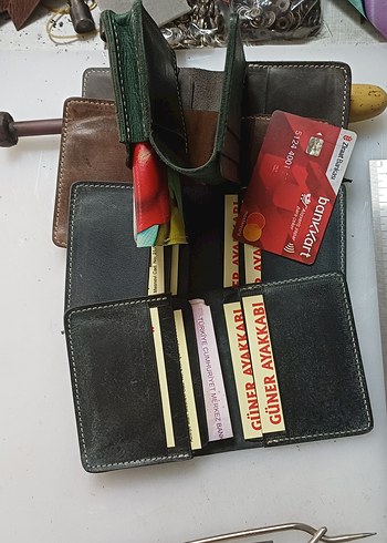 Kahverengi ve Gri Vintage Erkek Cüzdanı - Görsel 2