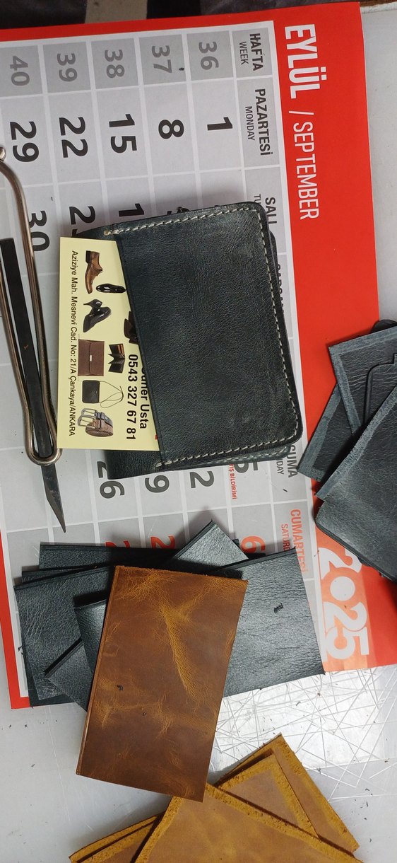 Kahverengi ve Gri Vintage Erkek Cüzdanı - Görsel 3