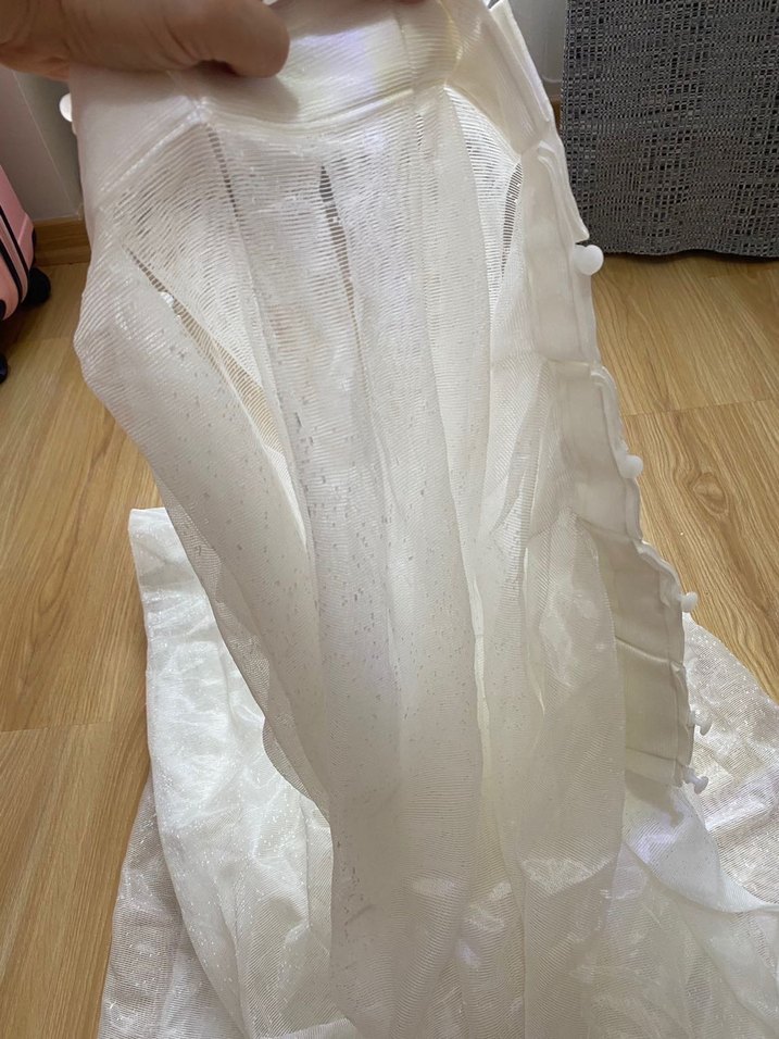 Beyaz Düz Tül Perde - Görsel 3