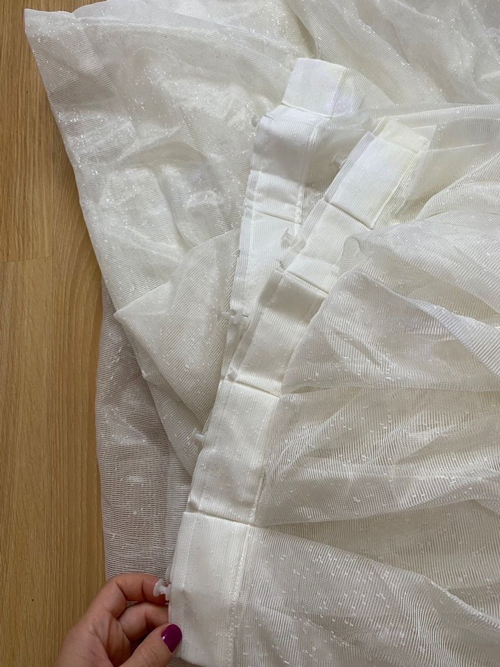 Beyaz Düz Tül Perde - Görsel 2