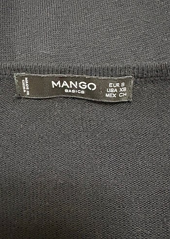 Mango V Yakalı Uzun Kollu Triko Elbise - Görsel 4