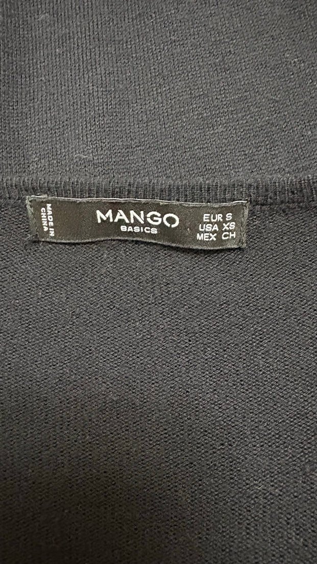 Mango V Yakalı Uzun Kollu Triko Elbise - Görsel 4