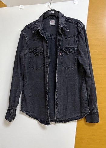 Levis Levi S Koyu Gri Denim Gomlek