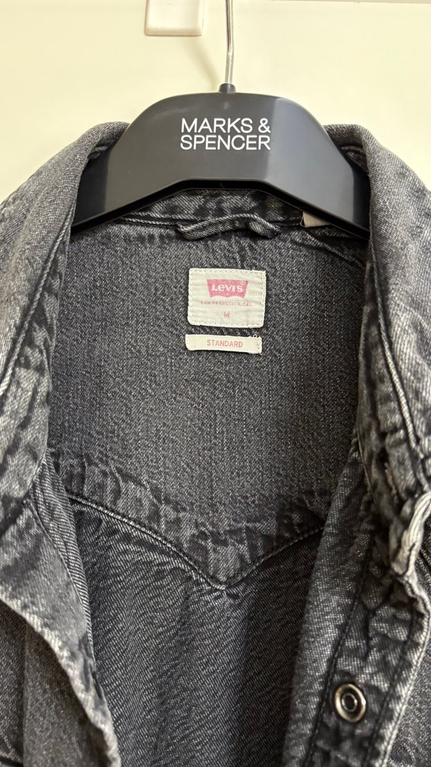 Levi's Koyu Gri Denim Gömlek — görsel 3/5