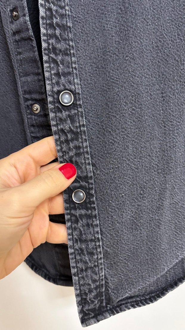 Levi's Koyu Gri Denim Gömlek — görsel 4/5
