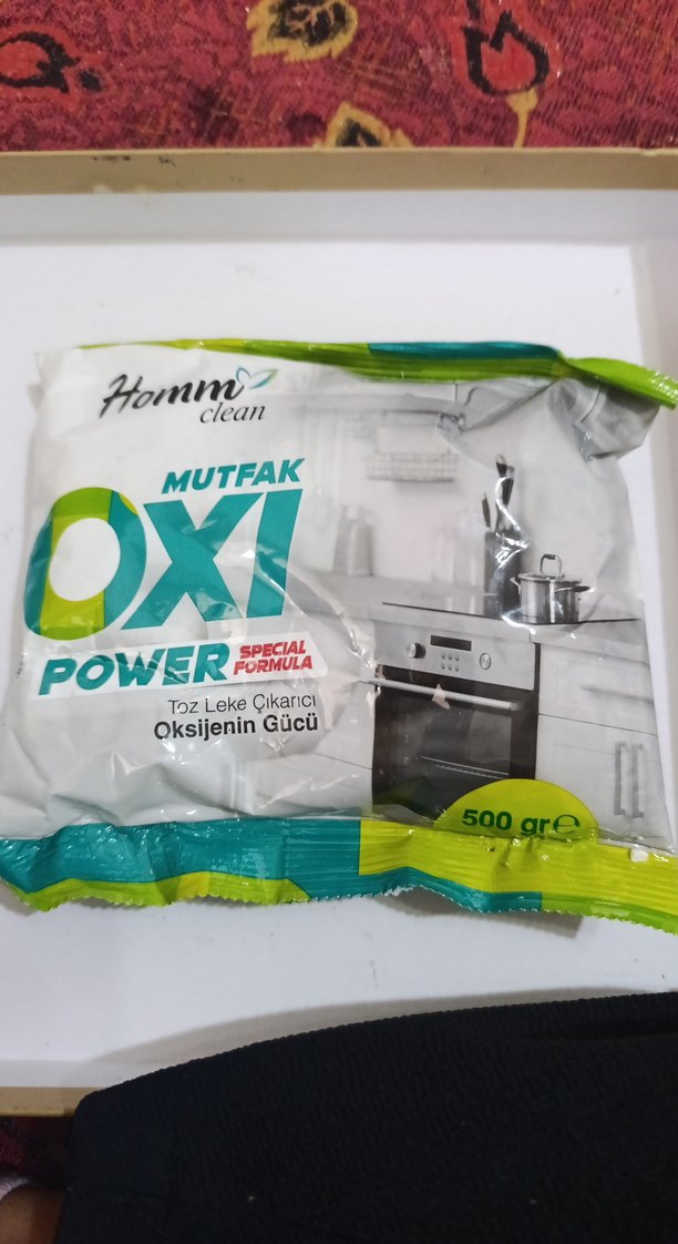 Homm Clean Mutfak Oxi Power Toz Leke Çıkarıcı 500 gr - Görsel 3