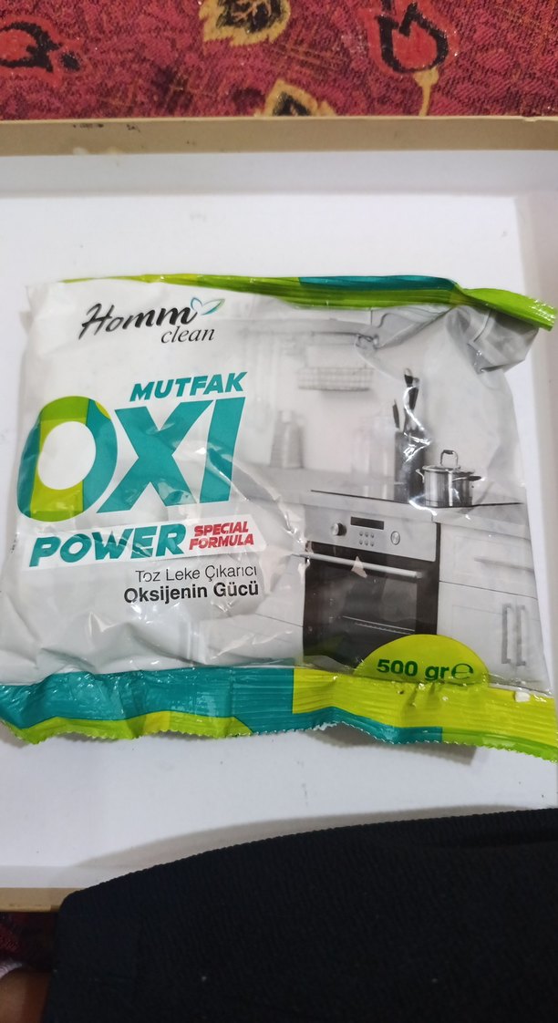 Homm Clean Mutfak Oxi Power Toz Leke Çıkarıcı 500 gr - Görsel 2