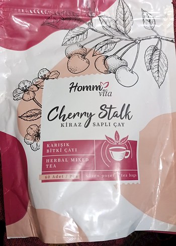 Homm life Vita Kiraz Saplı Karışık Bitki Çayı 60'lı - Görsel 4