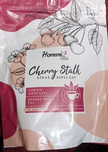 Homm life Vita Kiraz Saplı Karışık Bitki Çayı 60'lı - Görsel 3