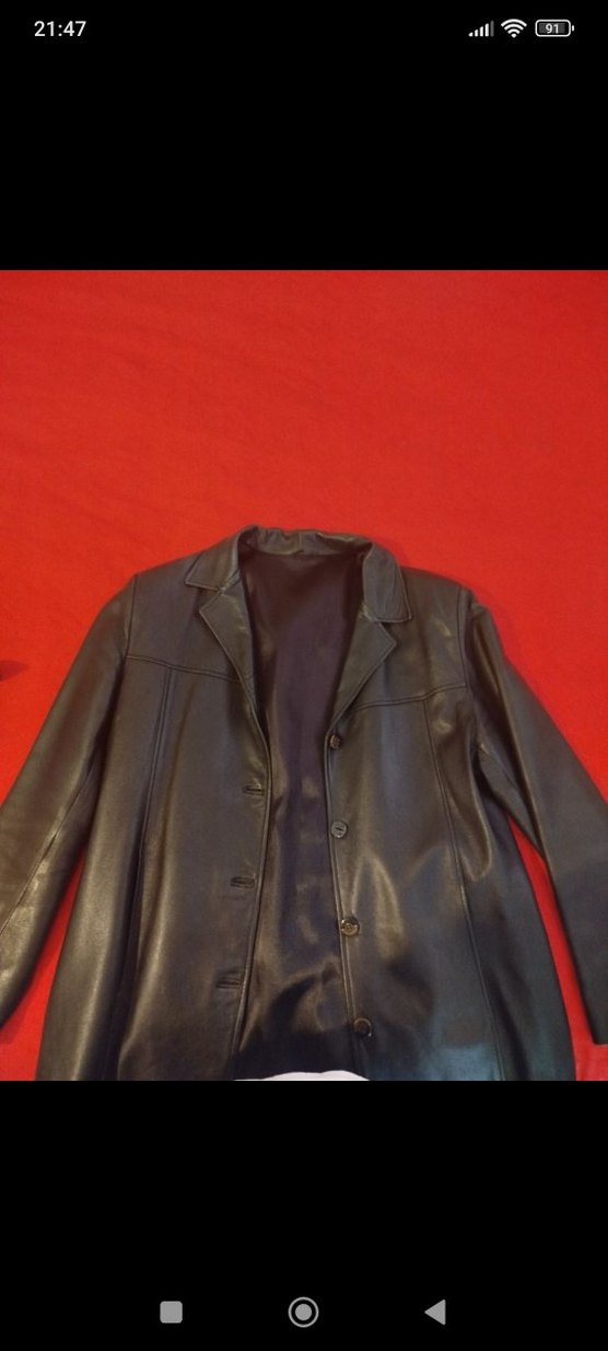 Klasik Kadın Deri Ceket - Görsel 2