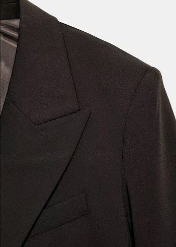 ZARA OVERSİZE KRUVAZE BLAZER CEKET - Görsel 8