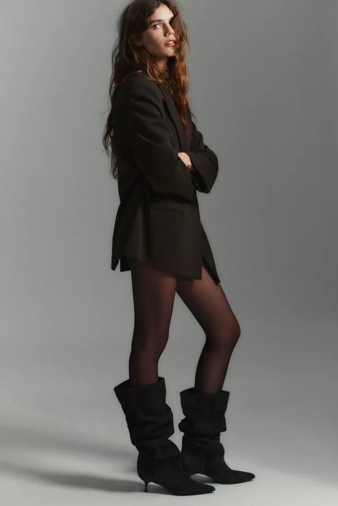 ZARA OVERSİZE KRUVAZE BLAZER CEKET - Görsel 3