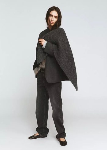 ZARA YÜN KARIŞIMLI EŞARP DETAYLI BLAZER - Görsel 3