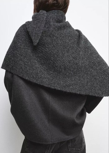 ZARA YÜN KARIŞIMLI EŞARP DETAYLI BLAZER - Görsel 7