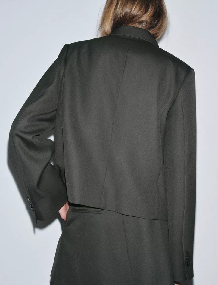 ZARA DÜZ BLAZER ZW KOLEKSİYONU - Görsel 3
