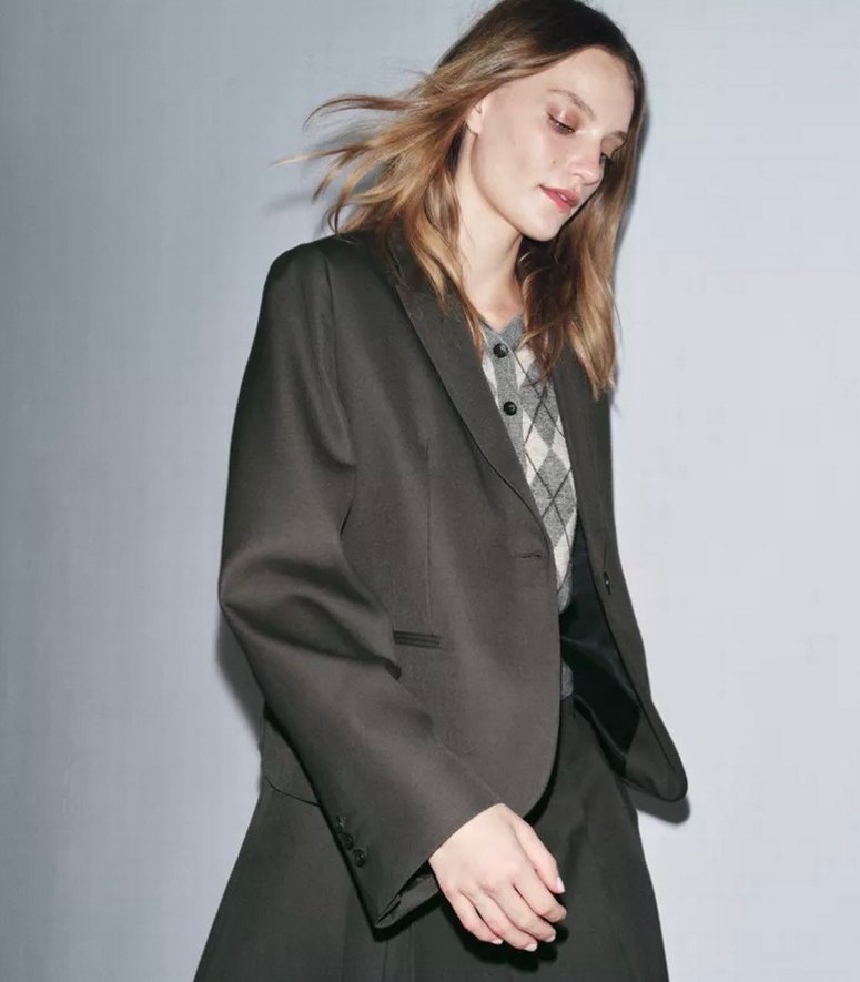 ZARA DÜZ BLAZER ZW KOLEKSİYONU - Görsel 4