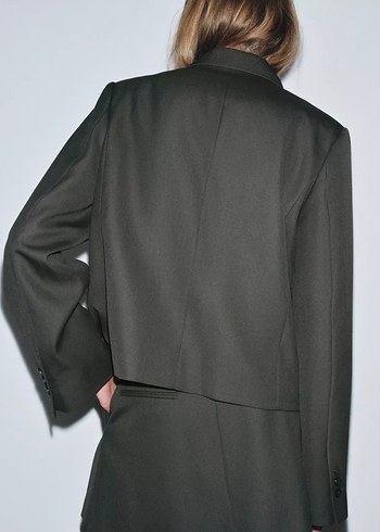 ZARA DÜZ BLAZER ZW KOLEKSİYONU - Görsel 3