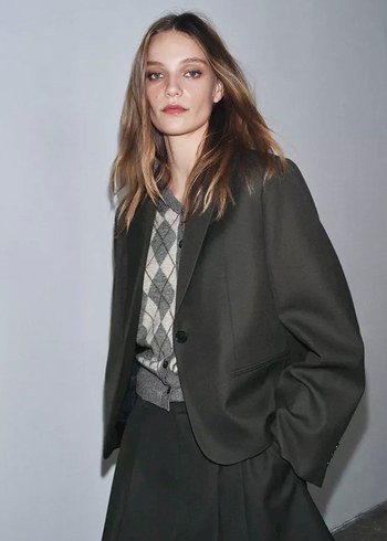 ZARA DÜZ BLAZER ZW KOLEKSİYONU - Görsel 5