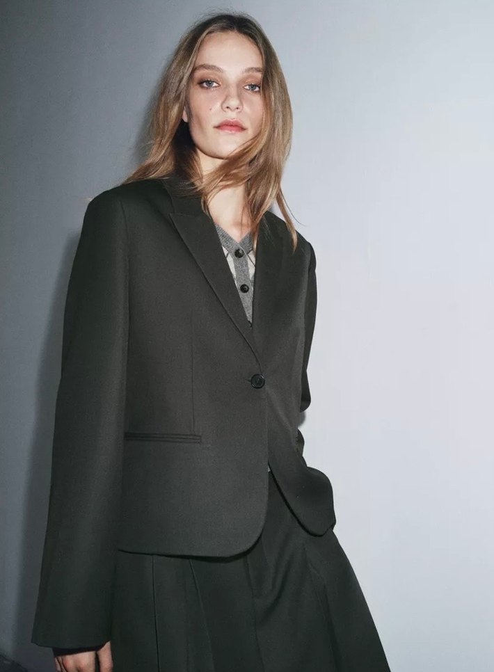 ZARA DÜZ BLAZER ZW KOLEKSİYONU - Görsel 2