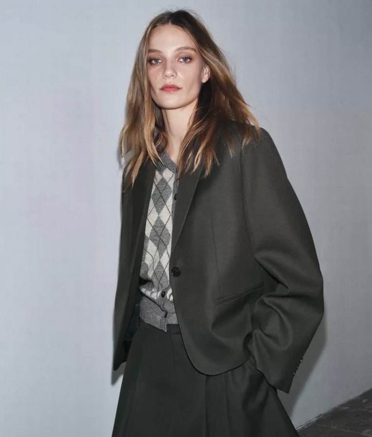 ZARA DÜZ BLAZER ZW KOLEKSİYONU - Görsel 5