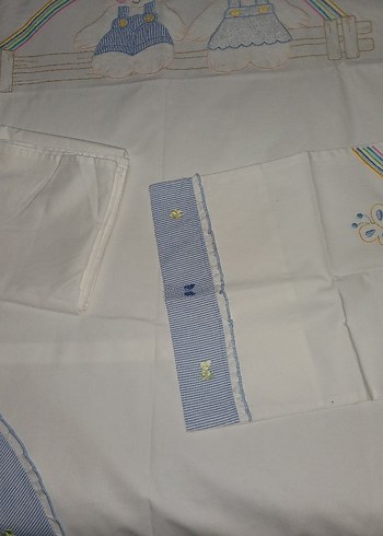 Nakışlı Beyaz nevresim Seti - Görsel 3