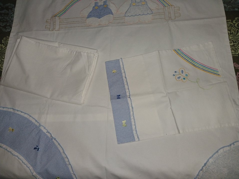 Nakışlı Beyaz nevresim Seti - Görsel 3