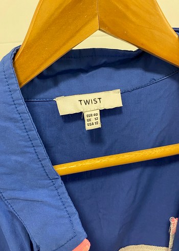 Renkli Düğmeli Uzun Kollu Mini Gömlek elbise - Görsel 3