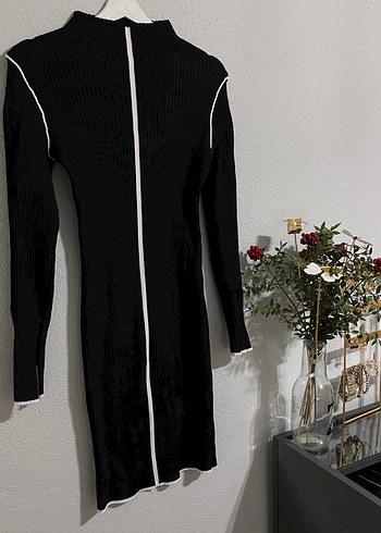 Uzun Kollu Siyah Gotik Uzun Elbise - Görsel 2