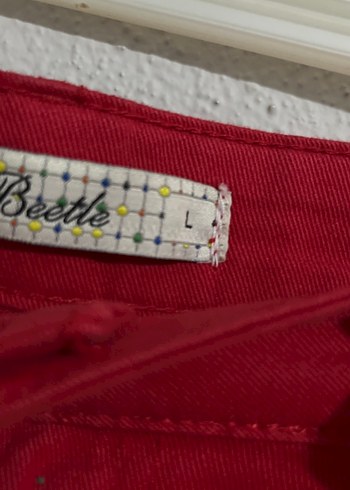 Kırmızı Mini Dar Kesim Etek - Görsel 3