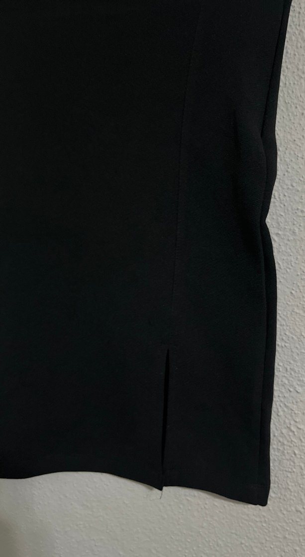 Düz Siyah Mini Etek Kadın - Görsel 2