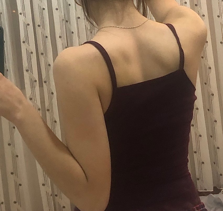 Bordo İnce Askılı   Kadın Atlet - Görsel 3