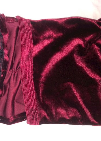 Dantelli Bordo Kadife büstiyer - Görsel 4