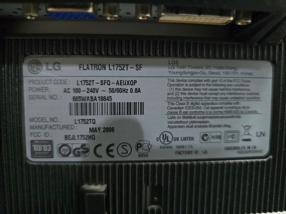 Beyaz LG Aidata Monitör - Görsel 2