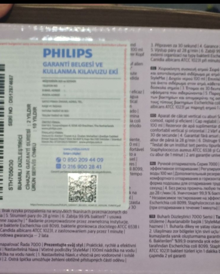 Philips Mor dikey ütü  STH7050/30 - Görsel 3