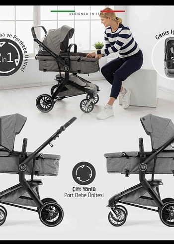 Elele Allroad 3 Travel Sistem Bebek Arabası Siyah - Görsel 2