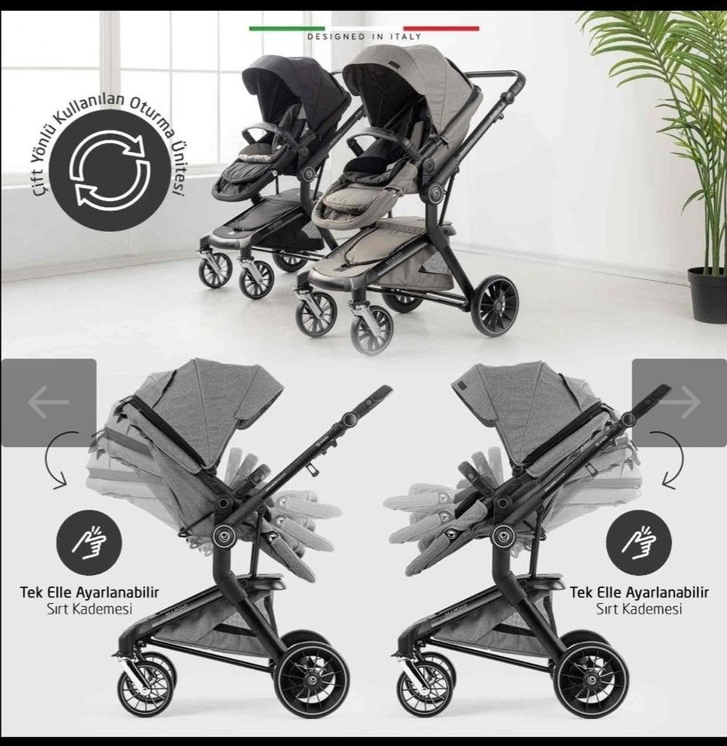 Elele Allroad 3 Travel Sistem Bebek Arabası Siyah - Görsel 3