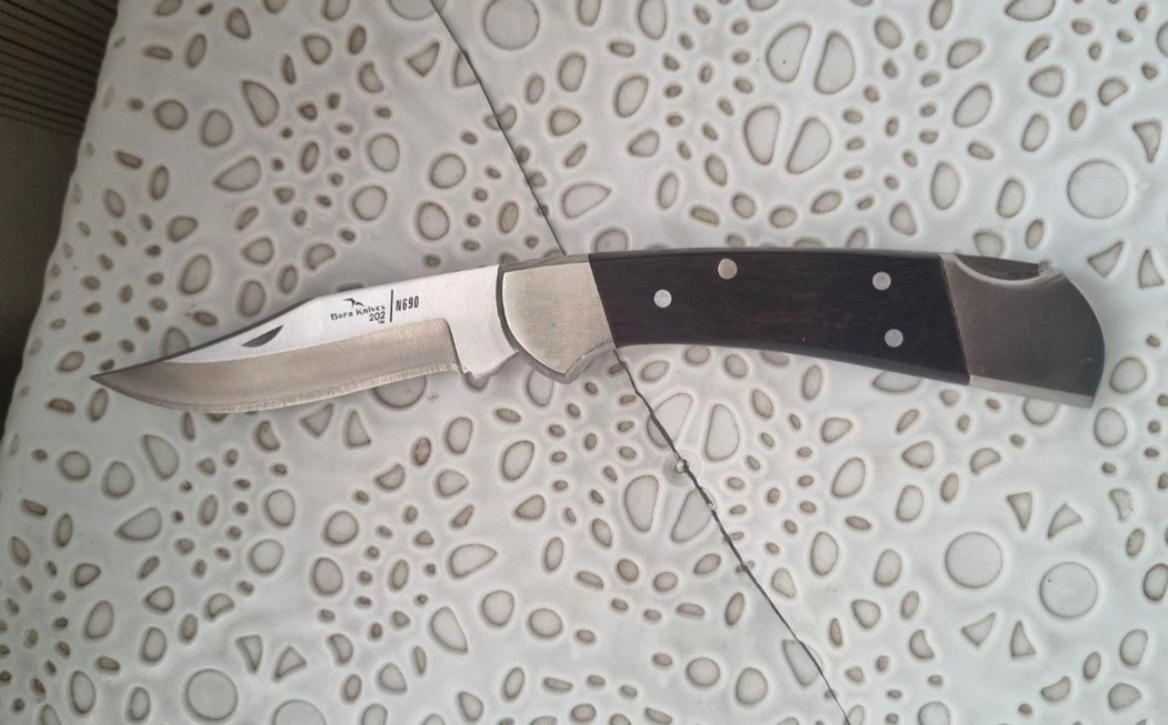 BORA 202 YPA N690  YİLAN AĞACI SAPLI ÇAKI - Görsel 3