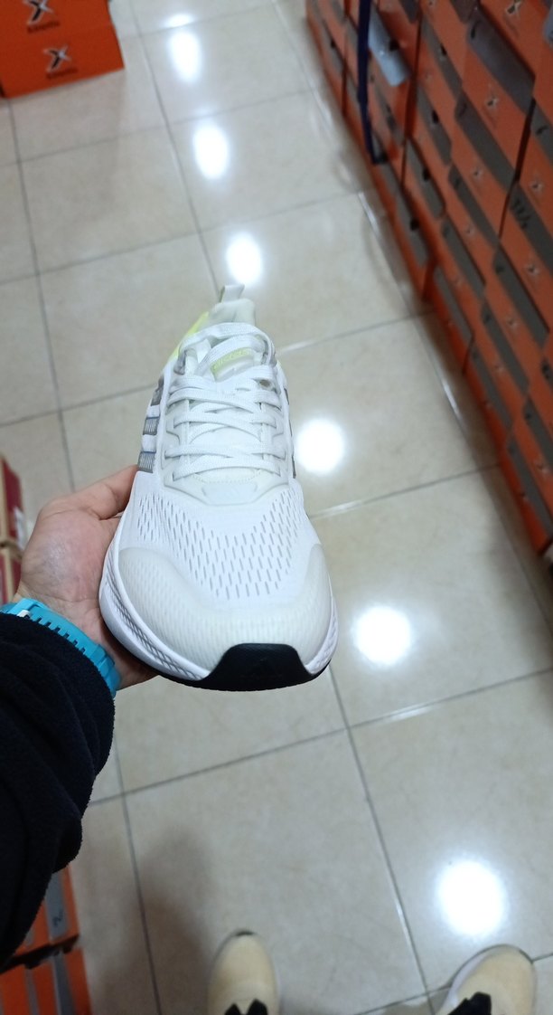 Beyaz Bağcıklı Erkek Spor Ayakkabı - Görsel 3