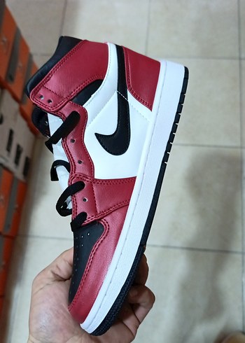 Kadın Kırmızı Bağcıklı Street Wear Spor Ayakkabı - Görsel 3