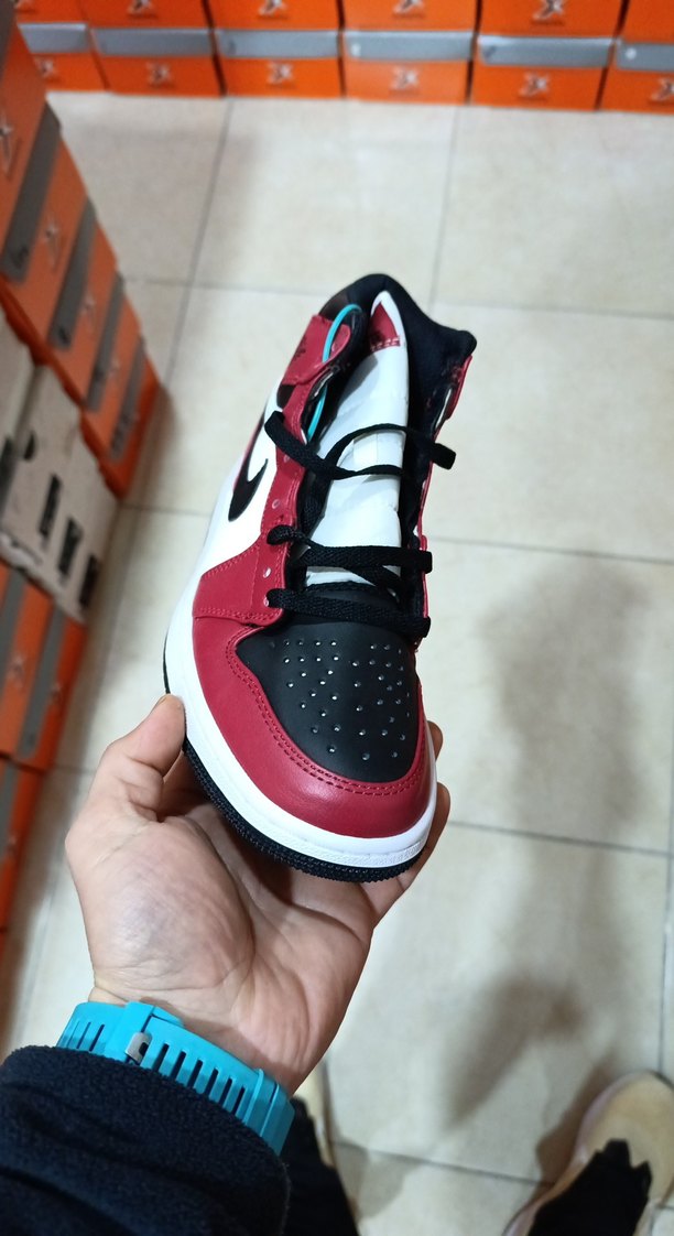 Kadın Kırmızı Bağcıklı Street Wear Spor Ayakkabı - Görsel 2