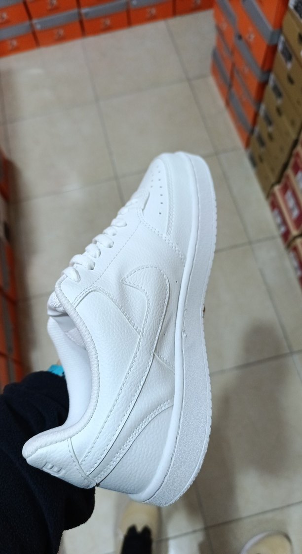 Beyaz Kadın Spor Ayakkabı Blok Topuklu - Görsel 2